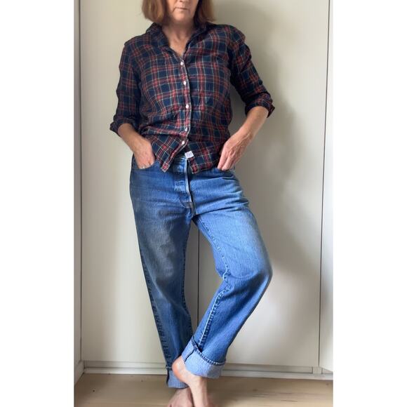 Levi's 501 Denim Jeans Thrifted Rustic Worn In Size W34 x 30 Wallet Wear Classic - Picture 1 of 8